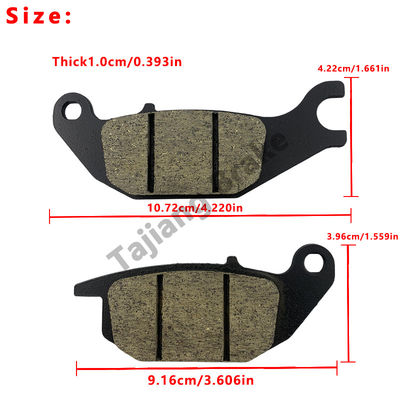 Universal Front Suzuki Motorcycle Brake Parts For Suzuki Gn125 Brake Pads Black
