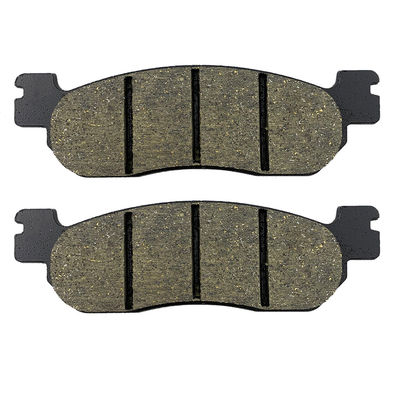 0.5 lbs Semi Metallic Kawasaki Motorcycle Brake Pads Set Easy Installation Front Rear Black Color