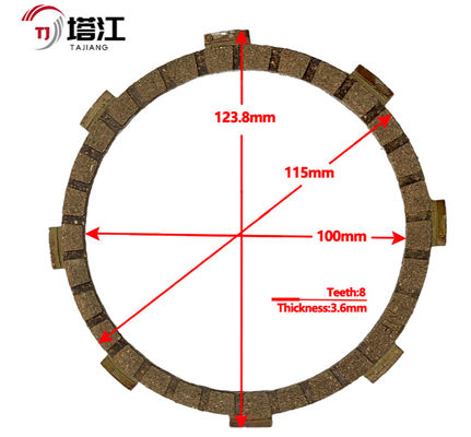 Steel Motorcycle Clutch Kit Universal Compatibility 110mm Inner Diameter Bolt on Installation