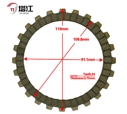 Black Bolt on Motorcycle Clutch Kit with 130mm Outer Diameter / Complete Assembly Components