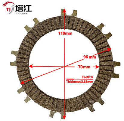 Universal Black Bolt On Motorcycle Clutch Kits 130mm Diameter