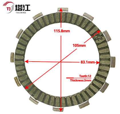 Heavy Duty 6 Plate Motorcycle Clutch Kits Bolt On Installation for Smooth Riding