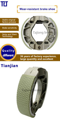 Black Motorcycle Brake Shoe Easy Installation Standard Size