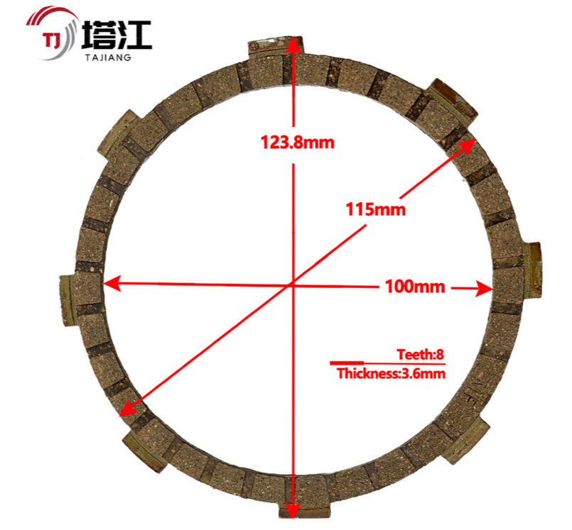 Steel Motorcycle Clutch Kit Universal Compatibility 110mm Inner Diameter Bolt on Installation