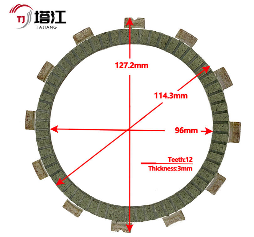 Complete Motorbike Clutch Replacement Kit With 6 Friction Plates Springs Hub And Center 110mm Inner Diameter