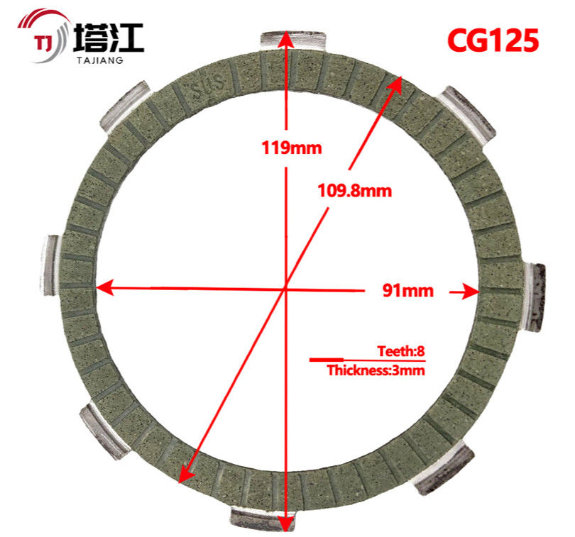 Steel Motorcycle Luk Clutch Kit With 6 Plates 8mm And 1.5kg Weight