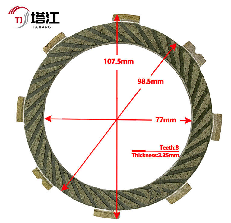 Steel Black Motorcycle Clutch Kit with 110mm Inner Diameter Complete Set for Smooth Bolt On Installation