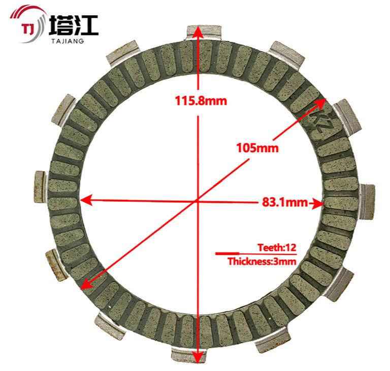 Heavy Duty 6 Plate Motorcycle Clutch Kits Bolt On Installation for Smooth Riding