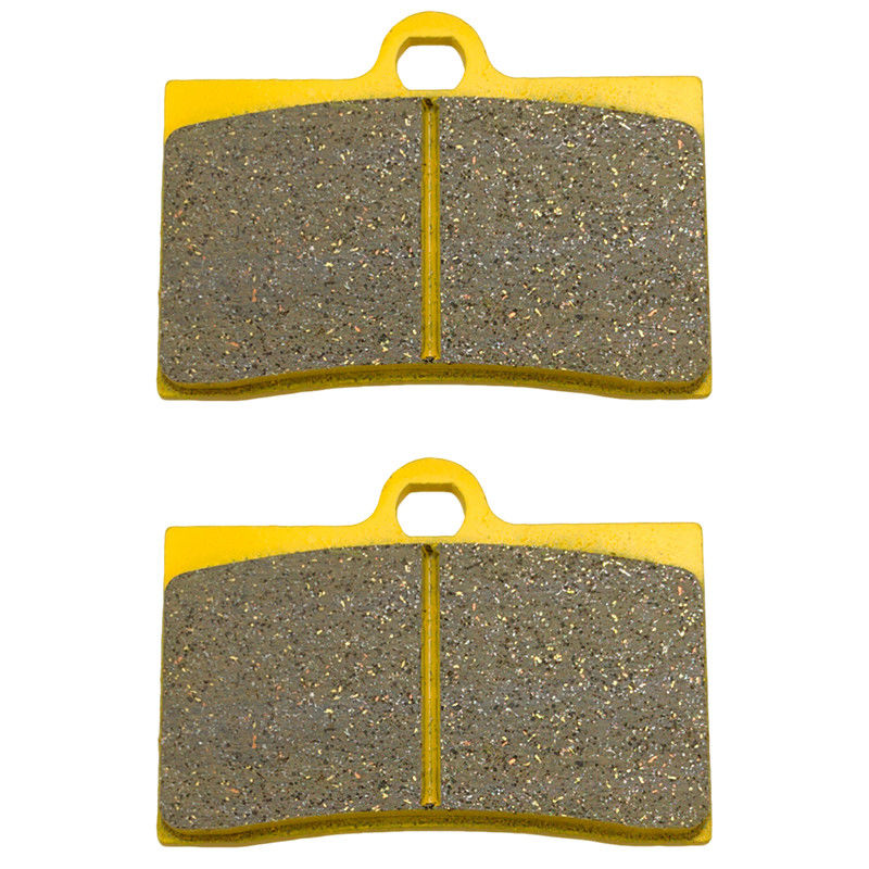Slotted Black Bolt On Harley Davidson Sportster Brake Pads For Front / Rear